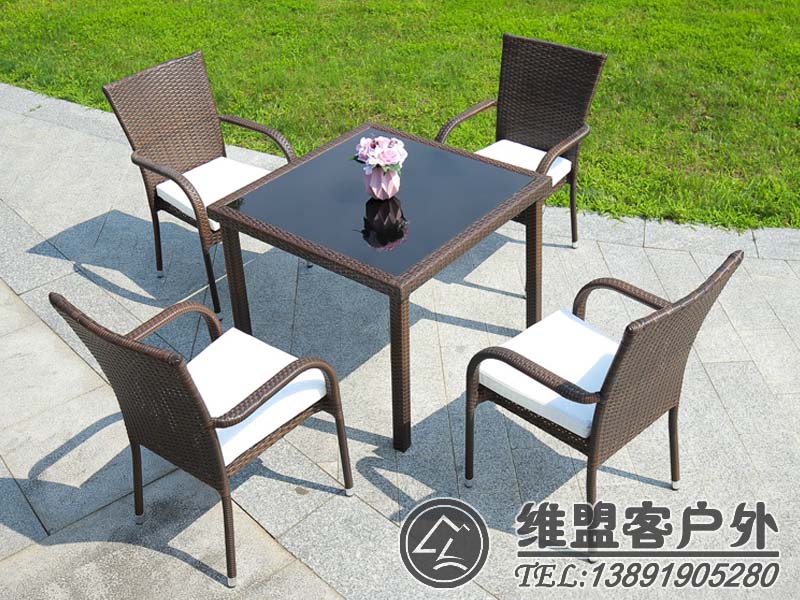 仿藤桌椅 户外桌椅  户外家具2